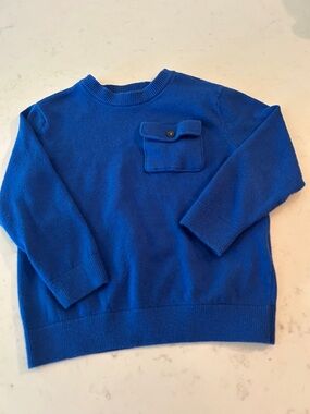 Old Navy Blue Men’s Crewneck Sweater with Chest Pocket